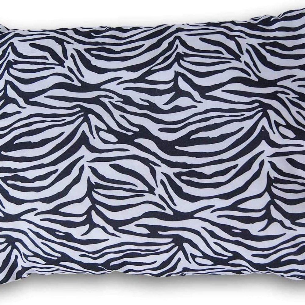 Travel Pillow Cover – Black and White Zebra Case - Picture 4 of 7